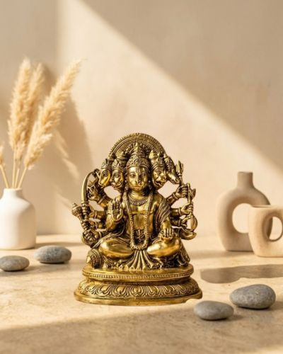 Brass Panchamukhi Hanuman