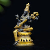 Brass Saraswati Antique Statue