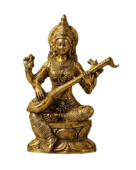Buy Brass Saraswati Fine Carving