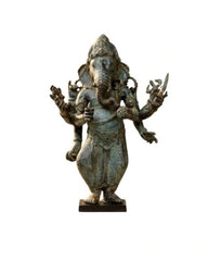 Vintage Standing Ganesha - Bronze Sculpture