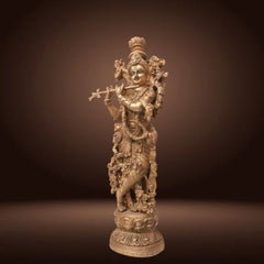 BRASS DETAILED RADHA KRISHNA IDOL