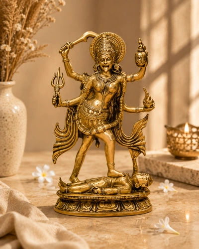 BRASS MAA KALI STATUE