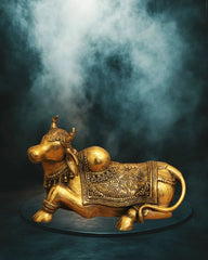 Buy Brass Nandi Carved