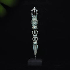 Balinese Bronze Dagger with Face of Buddha 18