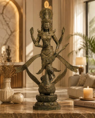 Balinese Broze Saraswati On Swan