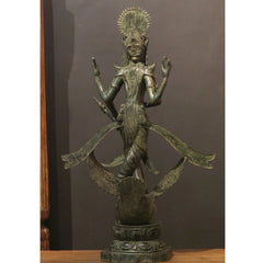 Balinese Broze Saraswati On Swan