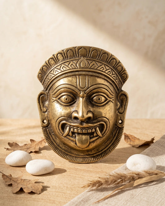 Bhairav Mask Brass (Wall Hanging)