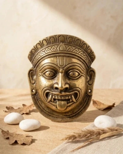 Bhairav Mask Brass (Wall Hanging)