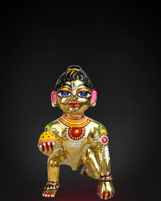 Brass Bal LBuy Brass Bal Laddu Gopal Idol with Shringaraddu Gopal Idol with Shringar