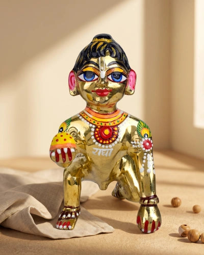 Buy Brass Bal Laddu Gopal Idol with Shringaraddu Gopal Idol with Shringar