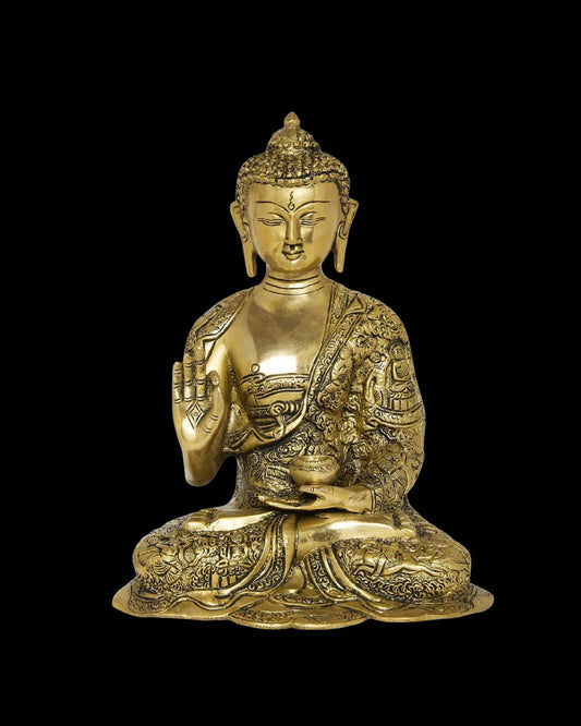 Buy Brass Blessing Buddha