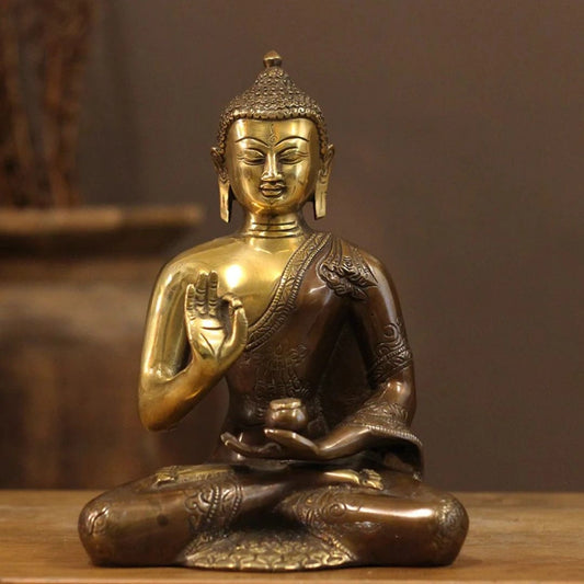 Brass Buddha Vitarka Mudra