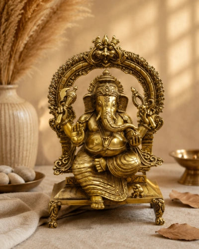 Brass Ganesha Idol