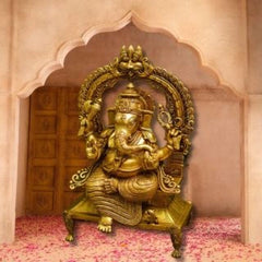 Brass Ganesha Idol