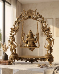 Buy Brass Ganesha On Prabhawali Swing