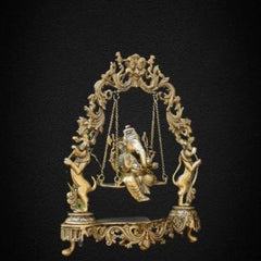 Buy Brass Ganesha On Prabhawali Swing