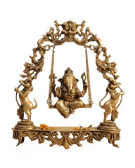 Buy Brass Ganesha On Prabhawali Swing