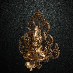 Brass-Ganesha-Wall-Hanging-Diya-2