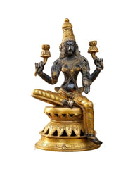 Brass Handcrafted Laxmi Ji sitting Statue