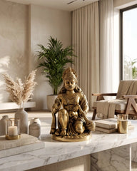 Brass Hanuman Sitting