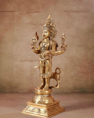 Buy Brass Kaal Bhairava Bhairo Baba Idol with Dog