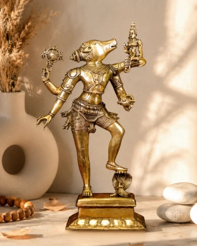 Brass Lakshmi Varahar Idol