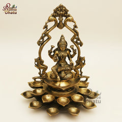 Handcrafted Brass Laxmi Diya