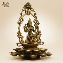 Handcrafted Brass Laxmi Diya