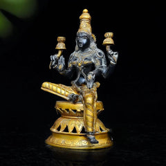 Brass Laxmi Ji Statue Handcrafted