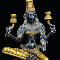Brass Laxmi Ji Statue Handcrafted