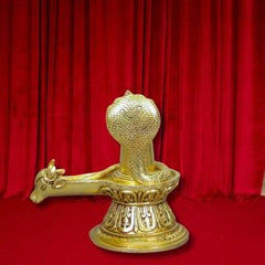 Brass Lingam With Nagam Idol