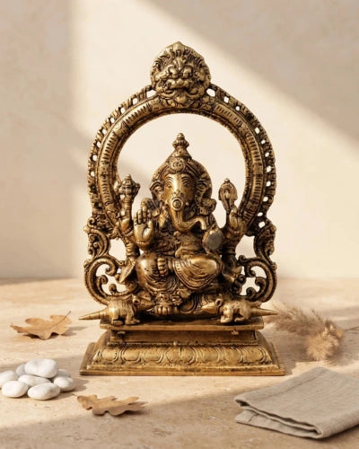 Brass Lord Ganesha Idol
