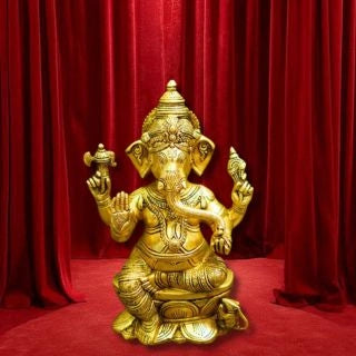 Brass Lord Ganesha Idol
