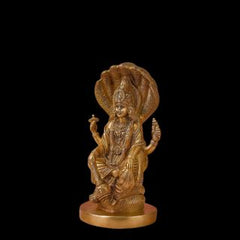 Brass Lord Vishnu Idol With Snake