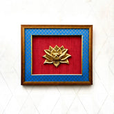 Brass Lotus Wall Hanging Frame