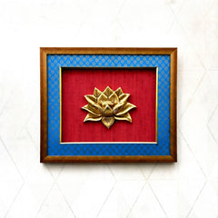 Brass Lotus Wall Hanging Frame