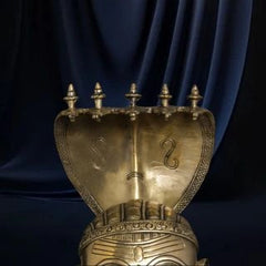 Brass Mukhalingam Statue - Lord Shiva with Cobra Hood