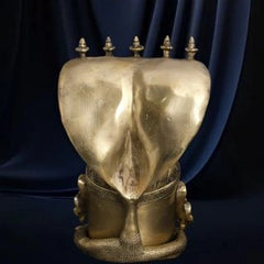 Brass Mukhalingam Statue - Lord Shiva with Cobra Hood