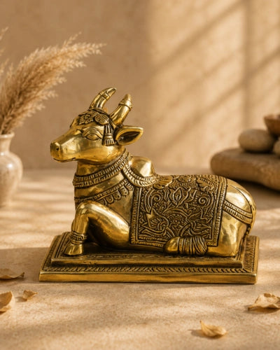 Buy Brass Nandi With Base