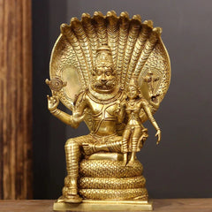 Brass Narsimha Laxmi 14 Sculpture