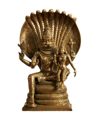 Brass Narsimha Laxmi Sculpture