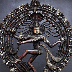 Brass Natraj Statue - Antique Handcrafted Finish