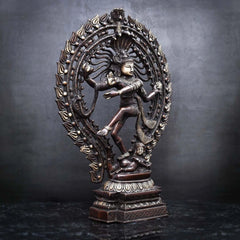 Brass Natraj Statue - Antique Handcrafted Finish