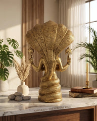 Brass Patanjali with Sheshnag