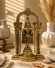 Brass Perumal With Thiruvachi