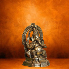 Brass Prabhawal Ganesh Sitting