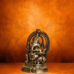 Brass Prabhawal Ganesh Sitting