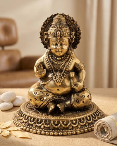 Brass Premium Kuber Ji God Idol