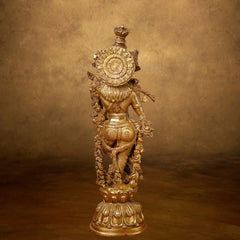 Brass Krishna Handcrafted Idol