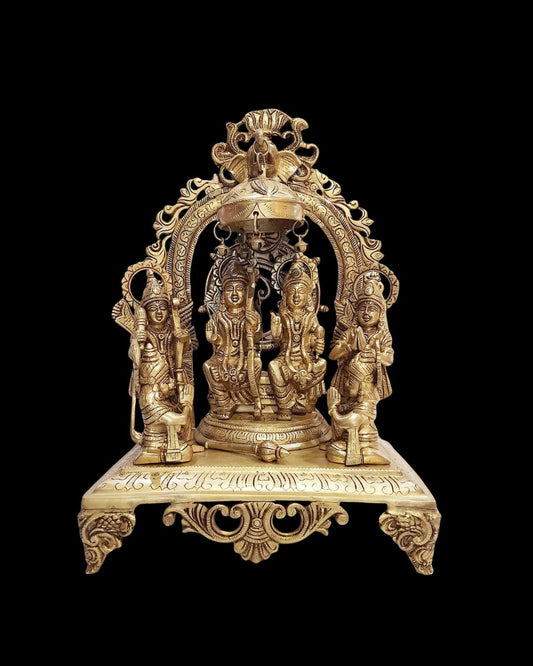 Buy Brass Ram Darbar with Arch in Brass Finish